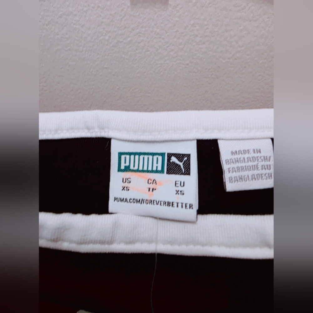 PUMA Black and White Tank Top